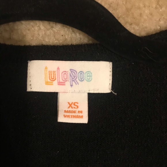 EUC XS Black Lularoe Sarah - Picture 3 of 4
